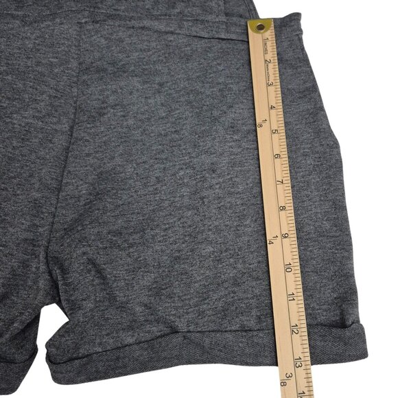 Shosho Dark Gray Short Overalls Stretch Soft Romper Size XL - Picture 9 of 10